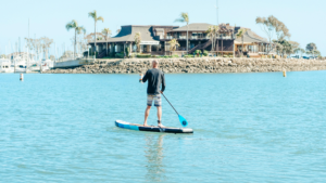 paddle boarding